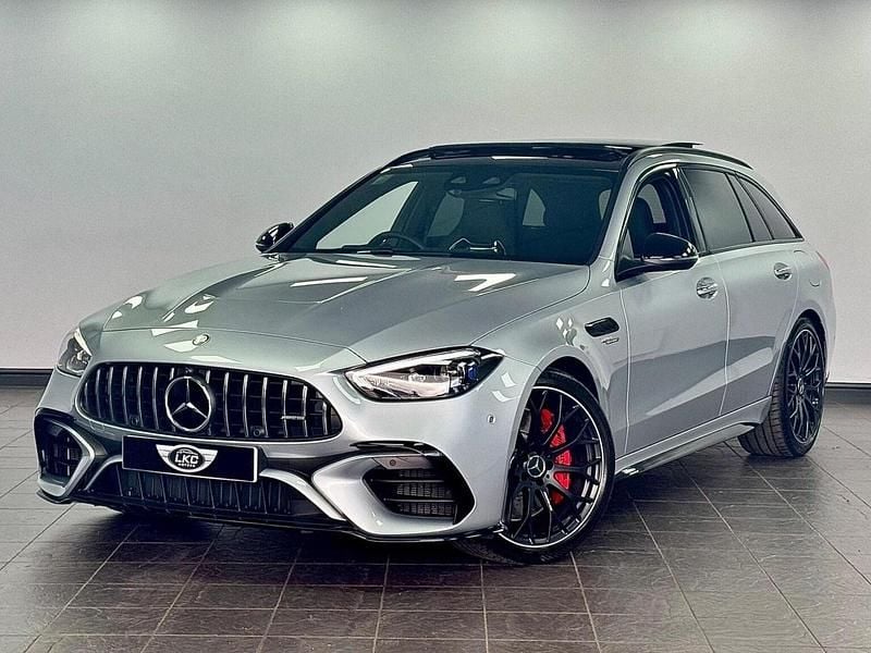 Silver Used 2024 Mercedes C63 AMG Premium Plus Estate | £73,990 - Image 1/4