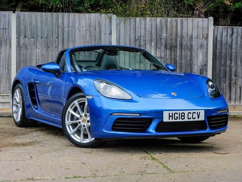 Blue Used 2018 Porsche 718 Boxster Cabriolet | £36,350 (Good price) - Image 1/4