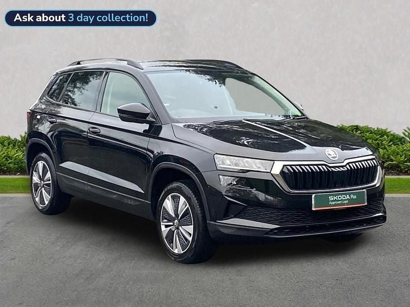 Black Used 2024 Skoda Karoq SE Drive SUV | £17,440 (Fair price) - Image 1/4