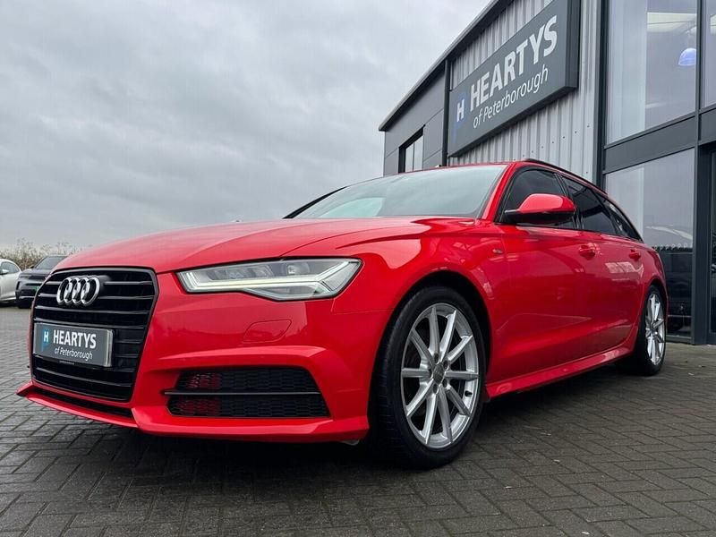 Used Audi A6 Black Edition 190 HP (139 kW) 2015 Red Estate