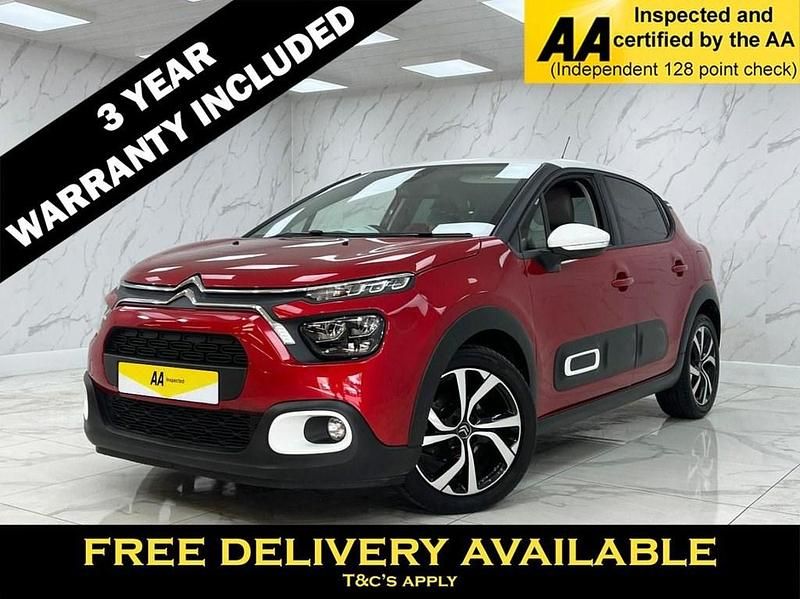 Red Used 2021 Citroën C3 PureTech Hatchback | £11,095 (Fair price) - Image 1/2