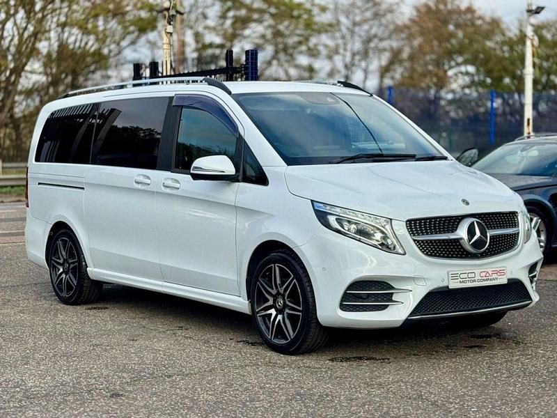 White Used 2020 Mercedes V220 AMG line MPV | £37,995 (Good price) - Image 1/4