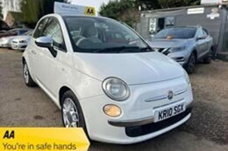 Used Fiat 500 Lounge 69 HP (50 kW) 2010 White Hatchback