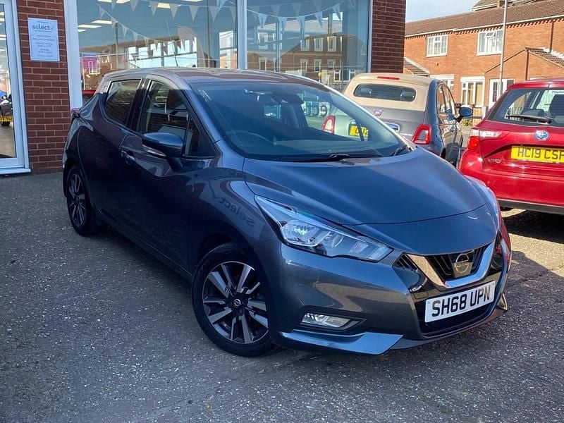 Usado Nissan Micra Acenta 2018 Cinzento Citadino