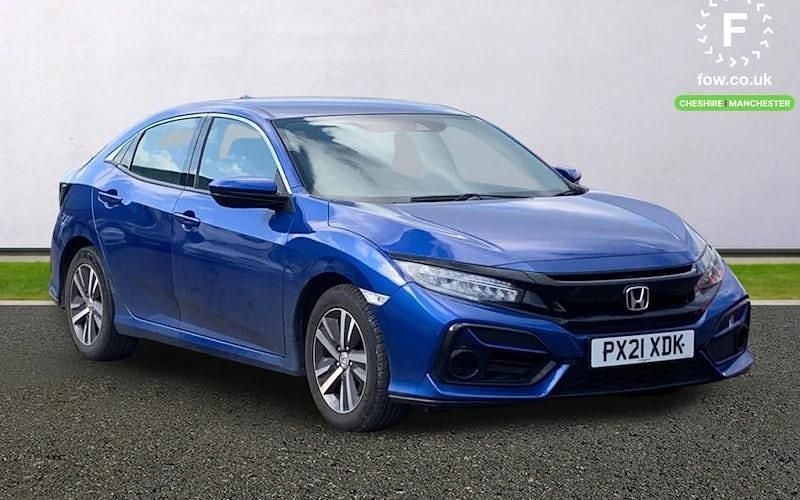 Begagnad Honda Civic SE 126 HK (92 kW) 2021 Blå Halvkombi