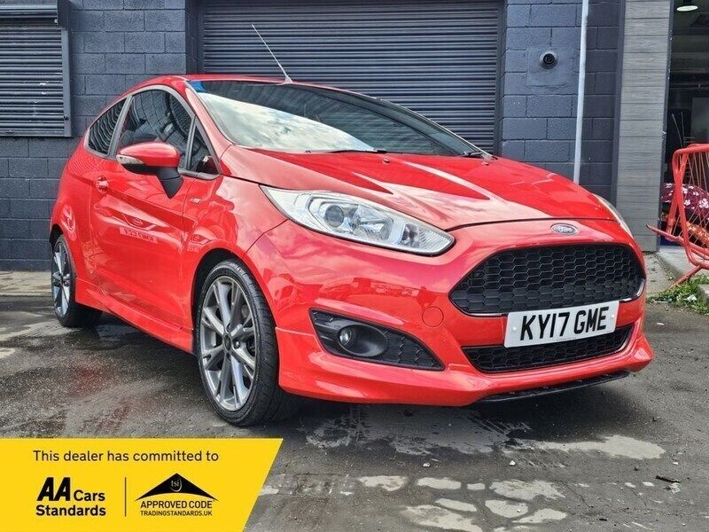 Red Used 2017 Ford Fiesta ST-Line Hatchback | £6,490 (Good price) - Image 1/4