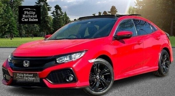 Red Used 2019 Honda Civic EX Hatchback | £10,995 (Fair price) - Image 1/4
