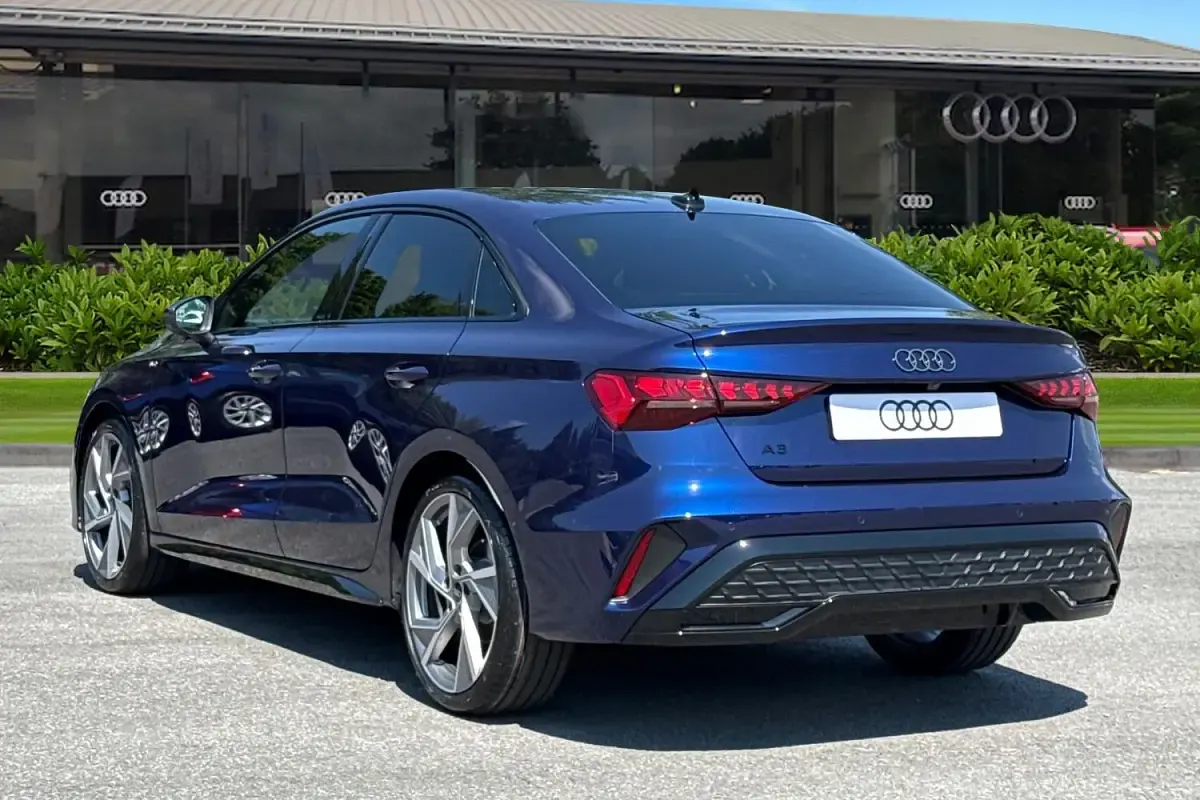 New Audi A3 Black Edition 2026 Blue Sedan
