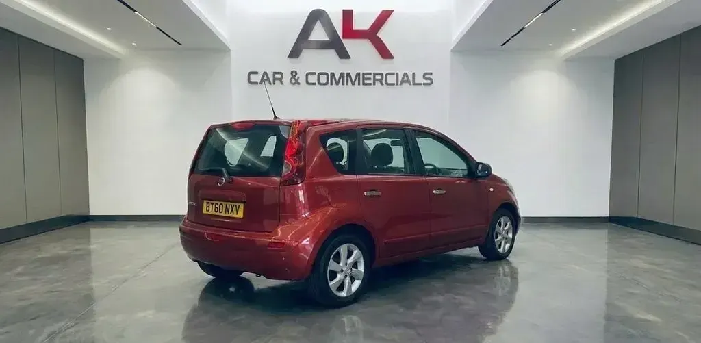 Used Nissan Note N-TEC 88 HP (64 kW) 2010 Red Hatchback