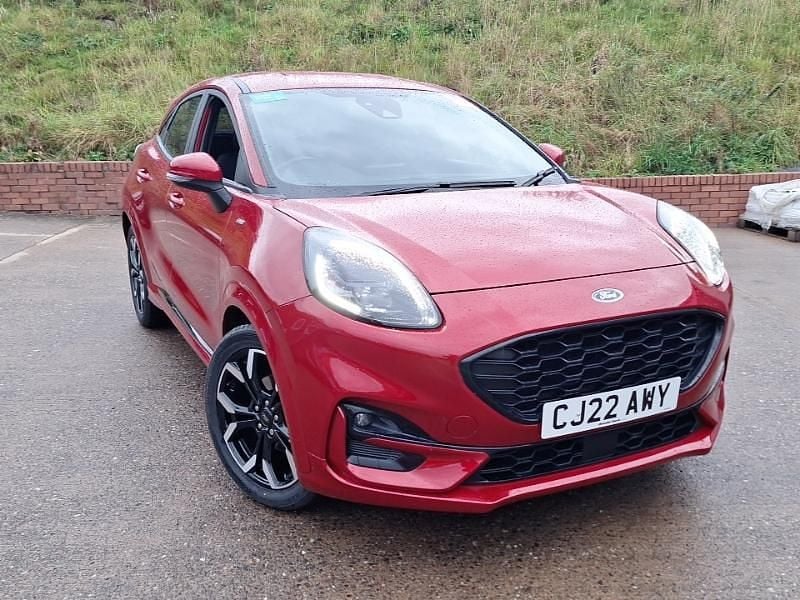 Red Used 2022 Ford Puma ST-Line X Hatchback | £16,498 (Fair price) - Image 1/4