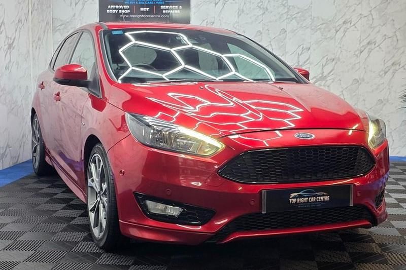 Red Used 2017 Ford Focus ST-Line Hatchback | £6,000 (Good price) - Image 1/1