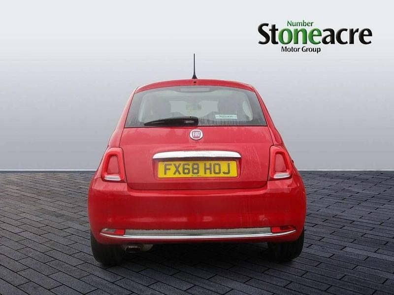 Used Fiat 500 Lounge 69 HP (50 kW) 2018 Red Hatchback