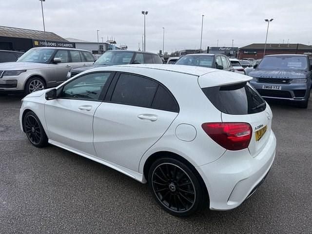 Used Mercedes A200 AMG line 2017 White Hatchback
