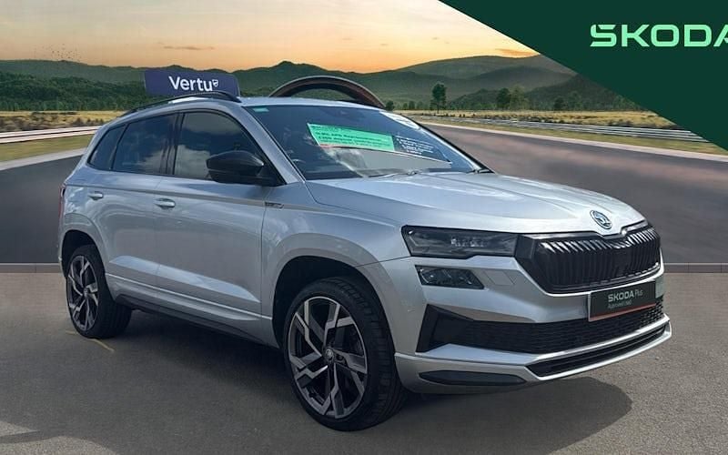 Silver Used 2024 Skoda Karoq SportLine SUV | £25,990 (Good price) - Image 1/4