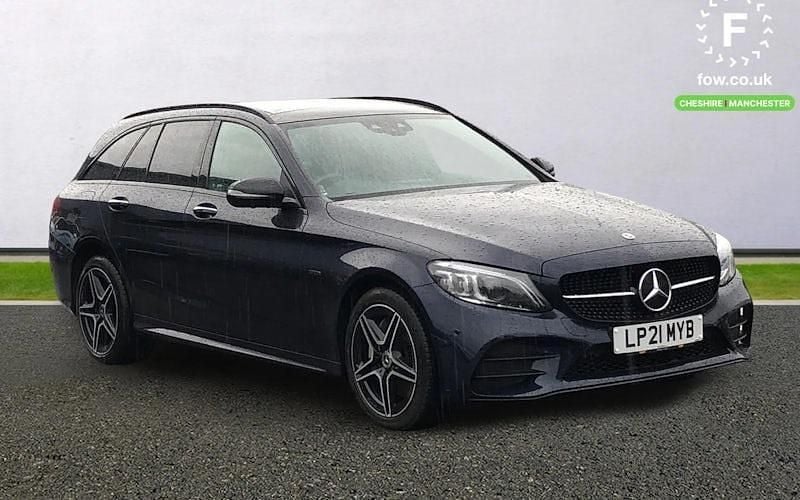 Used Mercedes C300e Active 306 HP (225 kW) 2021 Blue Estate