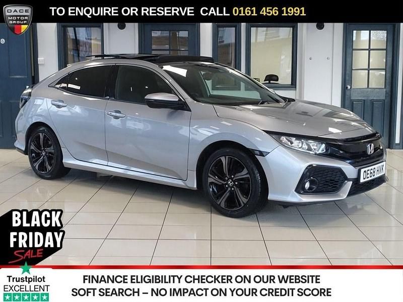 Silver Used 2019 Honda Civic EX Hatchback | £12,240 (Fair price) - Image 1/4