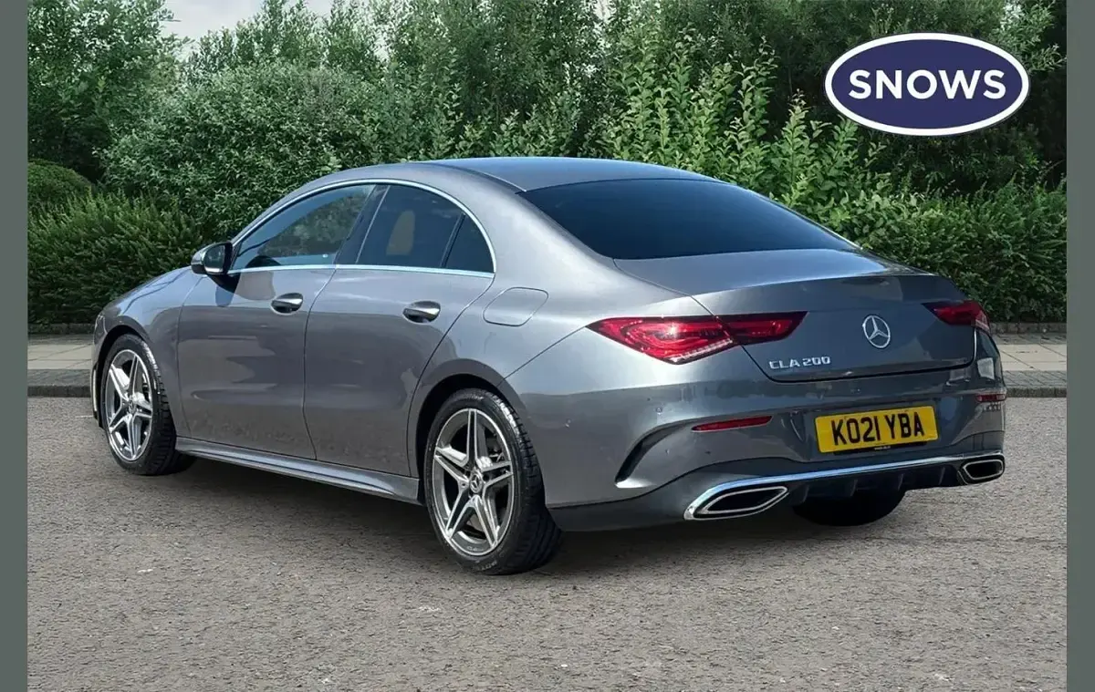 Used Mercedes CLA200 AMG line 163 HP (119 kW) 2021 Grey Coupe