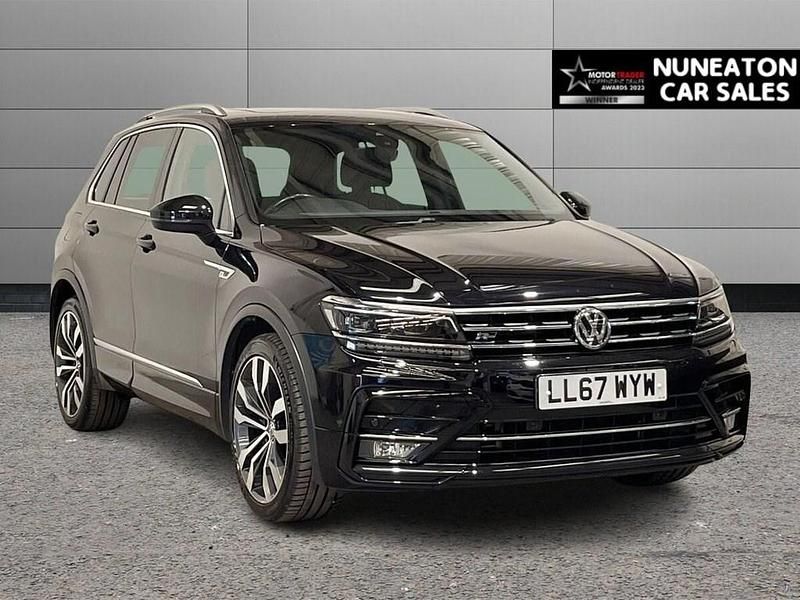 Black Used 2017 VW Tiguan R-line SUV | £18,350 (Good price) - Image 1/4
