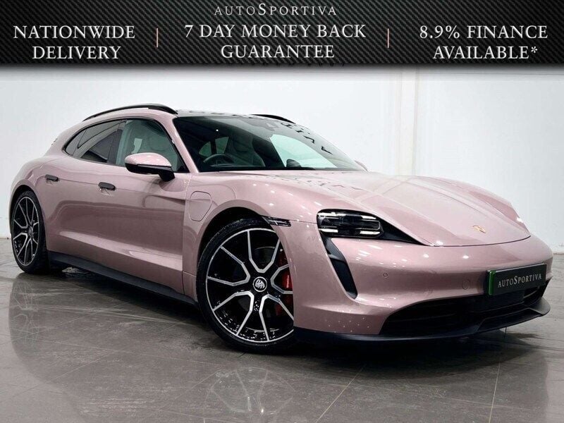 Pink Used 2023 Porsche Taycan 4S Sport Turismo Sedan | £49,992 - Image 1/3