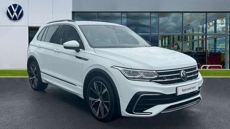 White Used 2021 VW Tiguan R-line SUV | £26,097 (Fair price) - Image 1/4