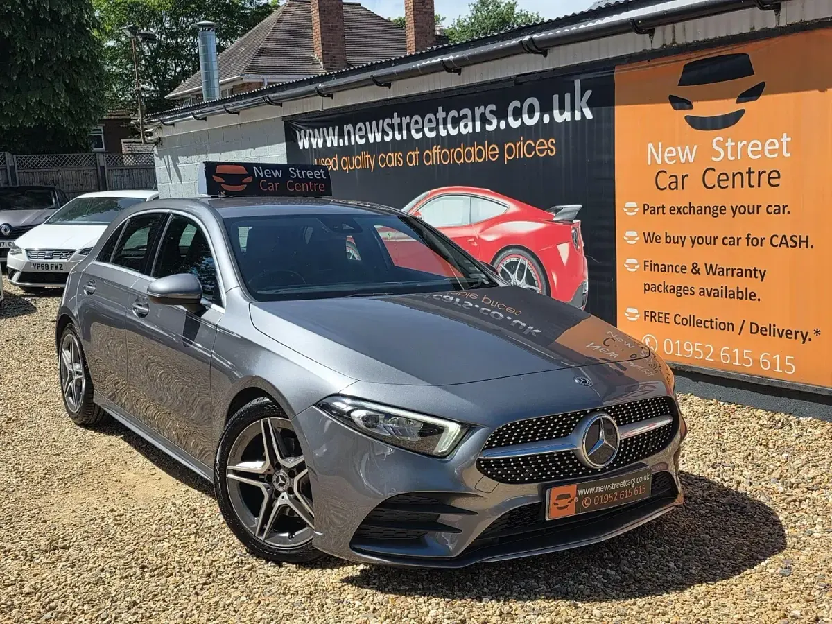 Used Mercedes A180 AMG line 136 HP (100 kW) 2019 Grey Hatchback