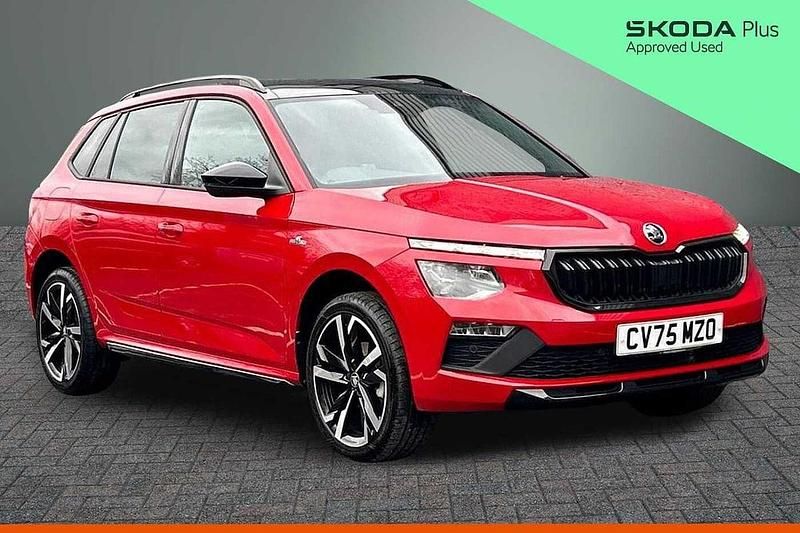 Used Skoda Kamiq Monte Carlo 110 HP (80 kW) 2025 Velvet red metallic SUV