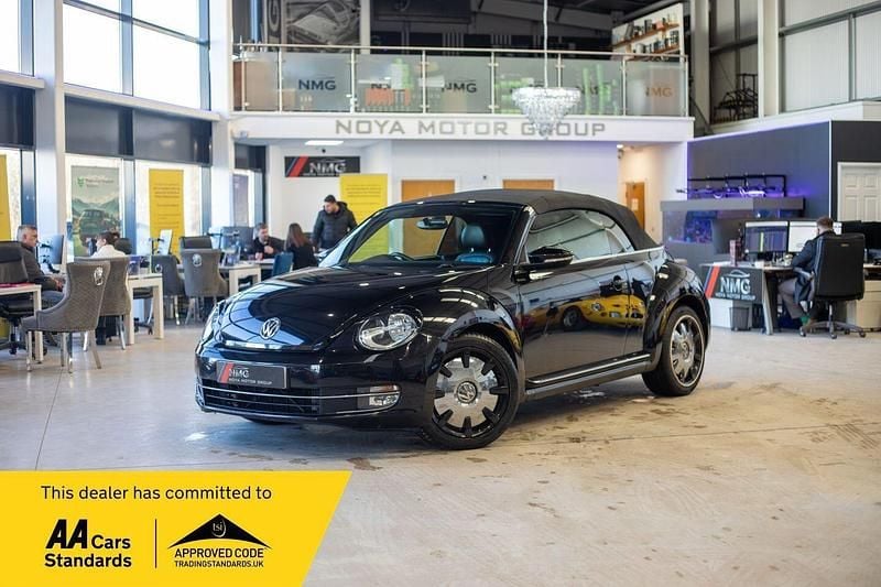 Black Used 2015 VW Beetle Design Cabriolet | £9,999 (Fair price) - Image 1/4