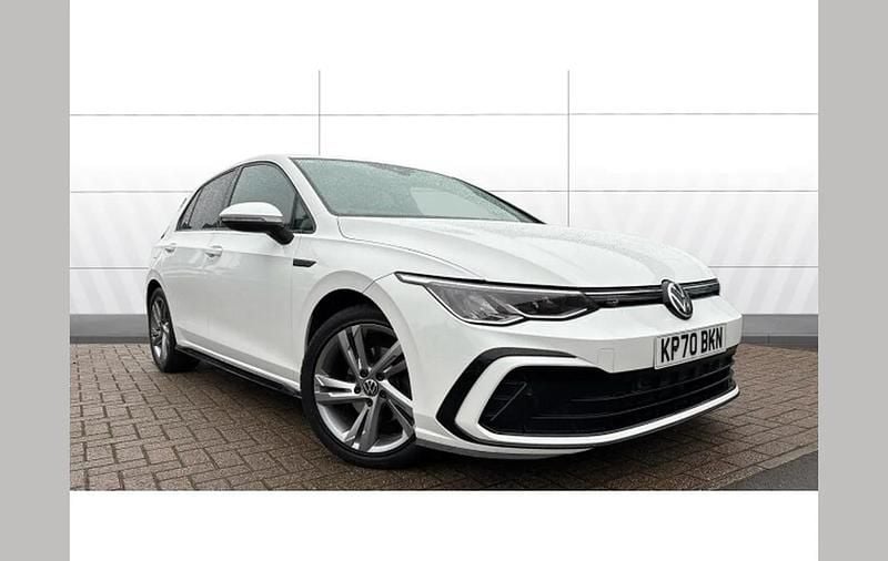 Used VW Golf VIII R-line 147 HP (108 kW) 2020 White Hatchback