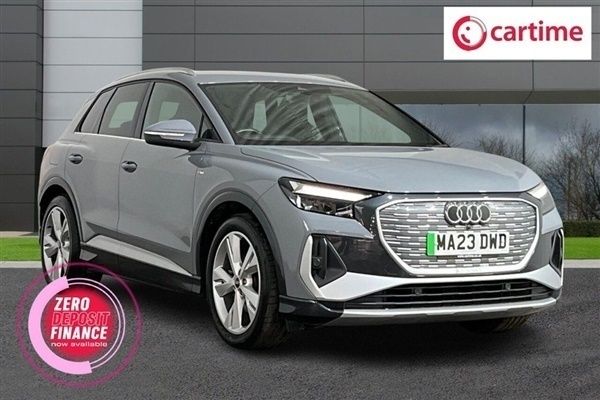 Grey Used 2023 Audi Q4 e-tron S-Line SUV | £28,747 (Expensive) - Image 1/3