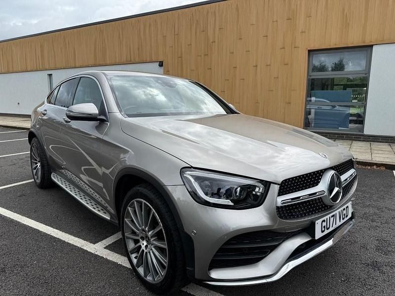 Silver Used 2021 Mercedes GLC300 AMG Line Premium Coupe | £31,995 (Good price) - Image 1/4