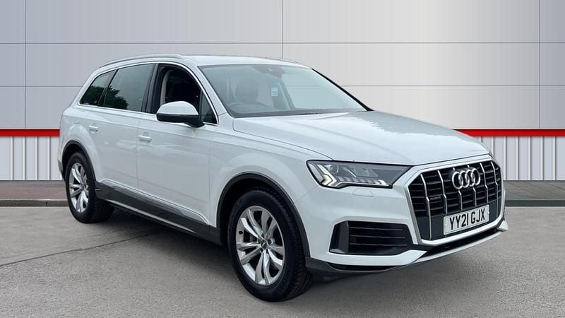 White Used 2021 Audi Q7 Sport SUV | £33,840 (Fair price) - Image 1/4