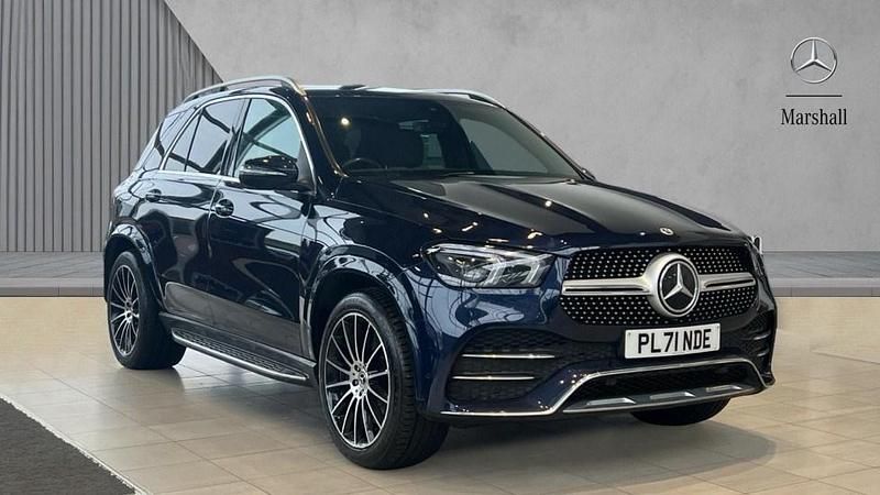 Cavansite blue metallic Used 2022 Mercedes GLE350 AMG Line Premium Estate | £40,980 (Fair price) - Image 1/4
