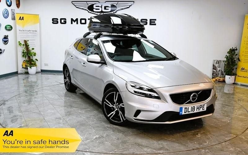 Silver Used 2018 Volvo V40 R-Design Pro Estate | £11,395 (Fair price) - Image 1/4