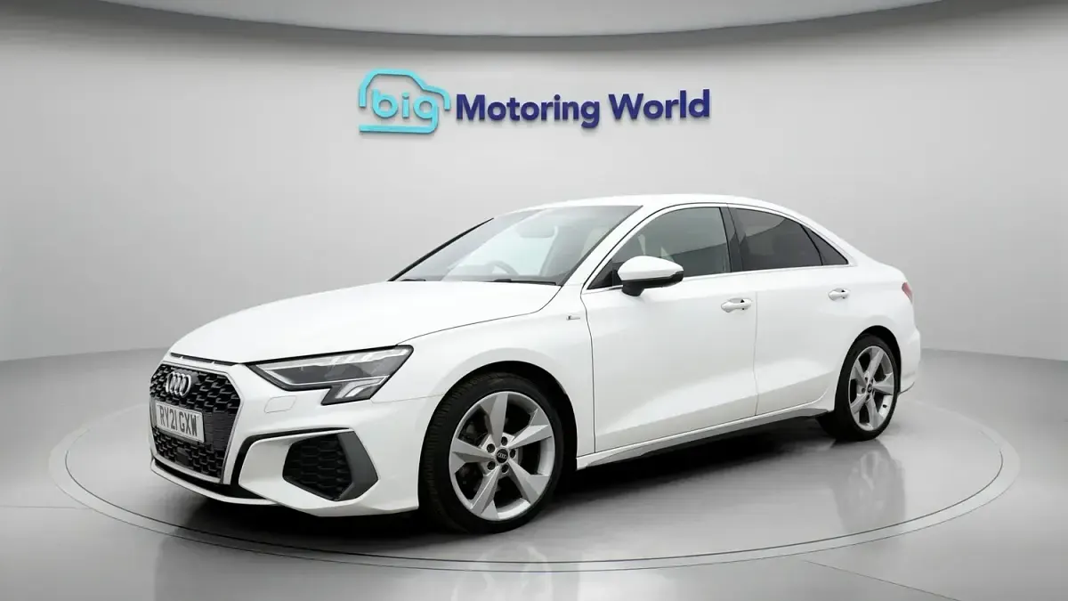 Used Audi A3 S-Line 110 HP (80 kW) 2021 White Sedan