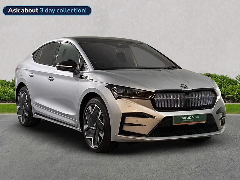 Silver Used 2023 Skoda Enyaq iV vRS SUV | £31,994 (Fair price) - Image 1/4