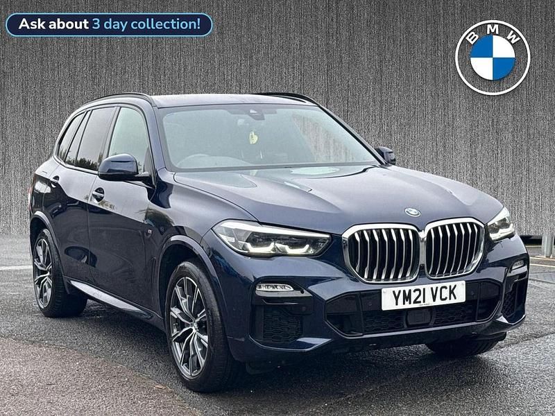 Blue Used 2021 BMW X5 M Sport SUV | £33,599 (Good price) - Image 1/4