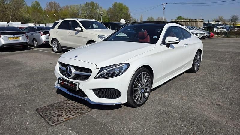 Used Mercedes C220 AMG Line Premium Plus 2017 White Coupe