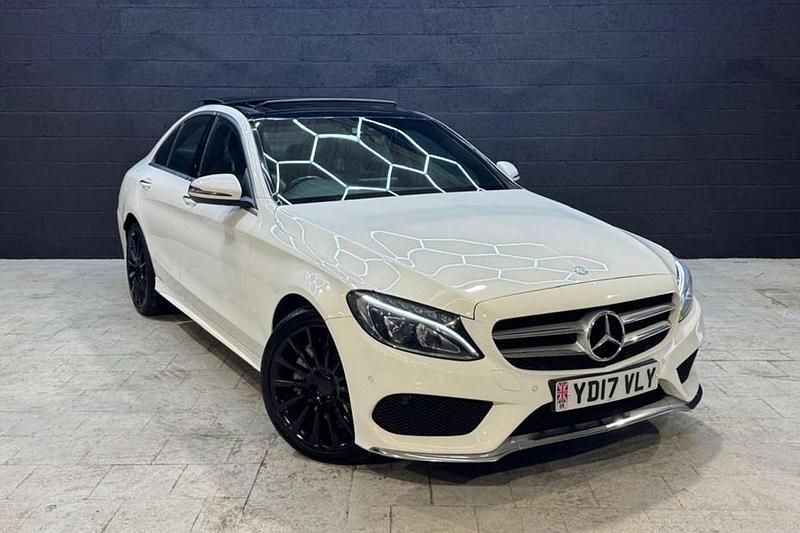 White Used 2017 Mercedes C250 AMG Line Premium Plus Sedan | £12,995 (Fair price) - Image 1/1