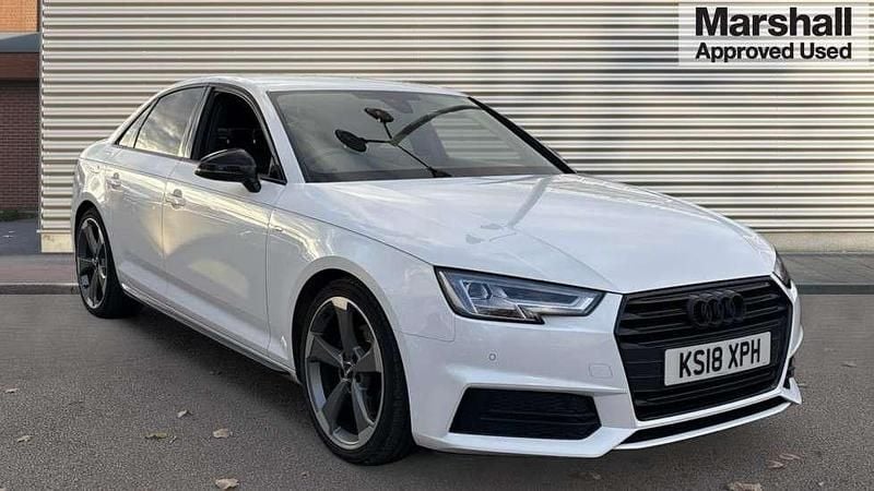 White Used 2018 Audi A4 Black Edition Sedan | £12,090 (Fair price) - Image 1/4