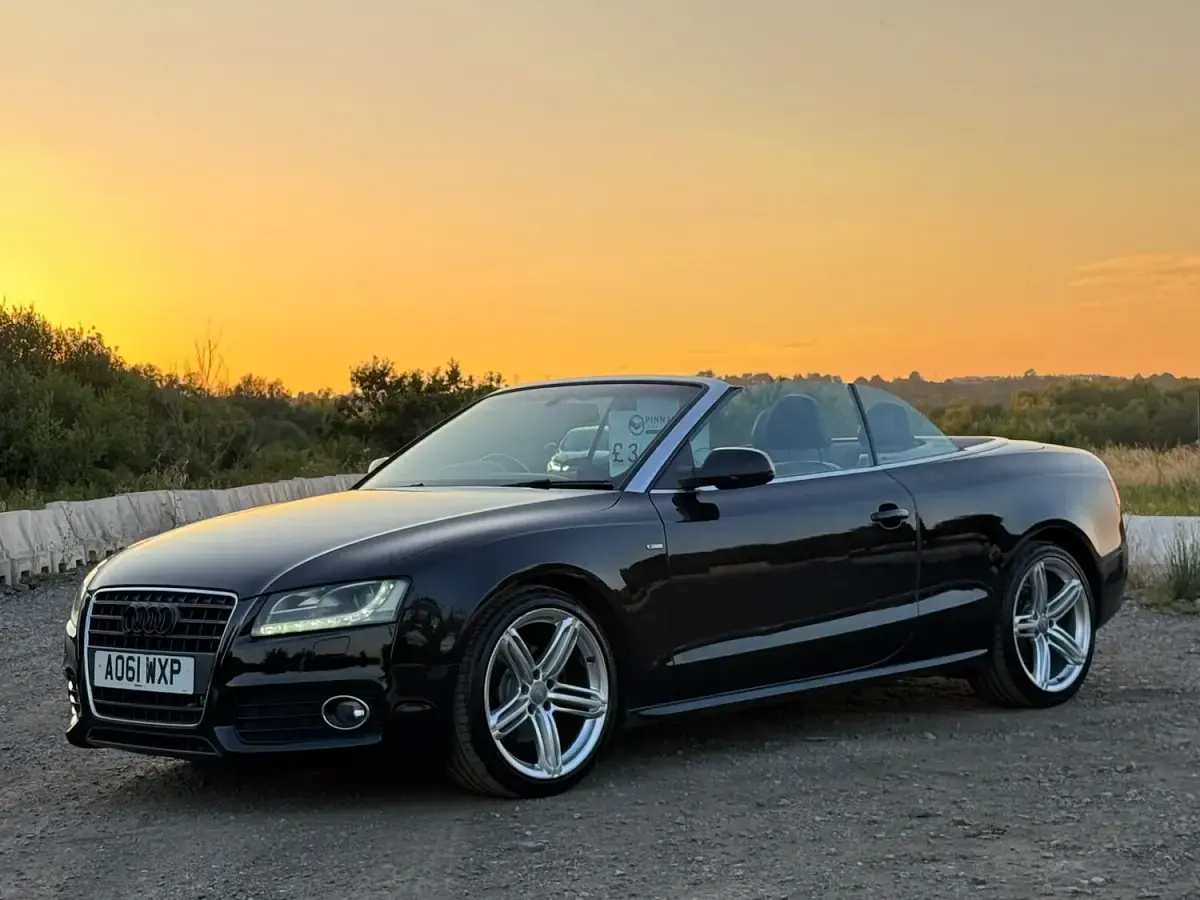 Used Audi A5 Cabriolet S-Line 170 HP (125 kW) 2012 Black Cabriolet