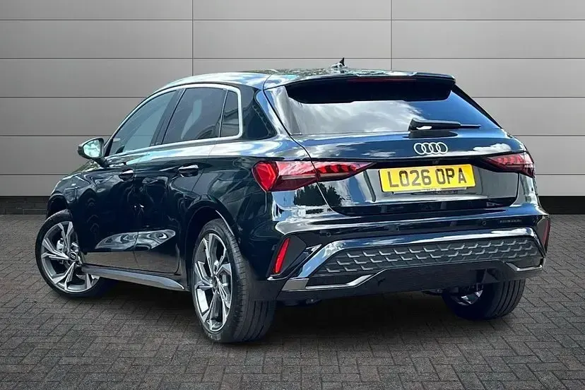 New Audi A3 Sportback S-Line 201 HP (147 kW) 2026 Mythos black Hatchback