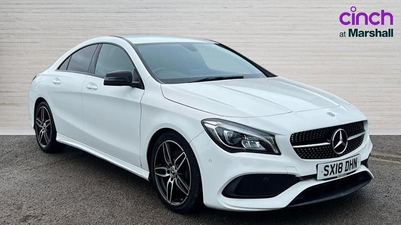 Used Mercedes CLA220 AMG line 177 HP (130 kW) 2018 White Sedan