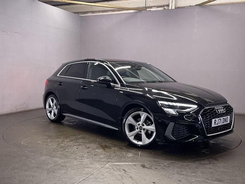 Used Audi A3 Sportback S-Line 110 HP (80 kW) 2021 Black Hatchback