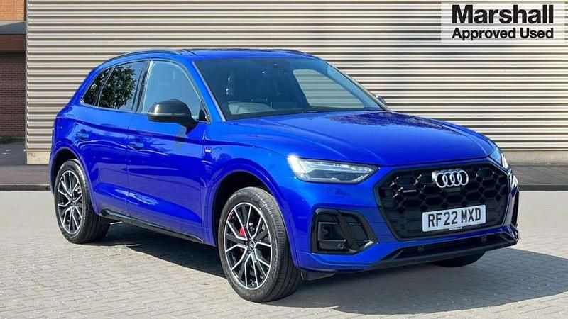 Blue Used 2022 Audi Q5 S-Line SUV | £35,444 (Expensive) - Image 1/4