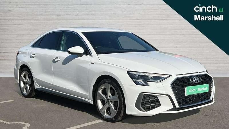 White Used 2022 Audi A3 S-Line Sedan | £20,705 (Fair price) - Image 1/4