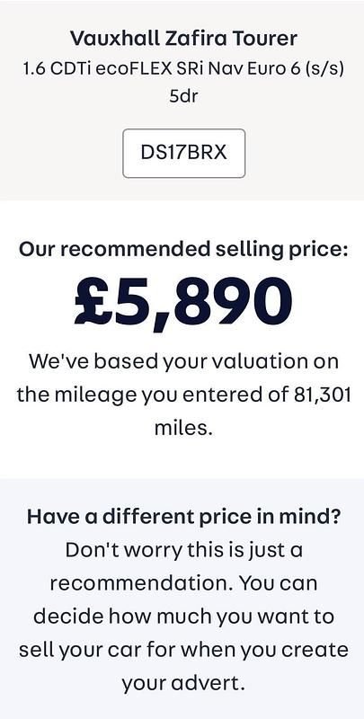 Used Vauxhall Zafira SRi 134 HP (98 kW) 2017 Silver MPV