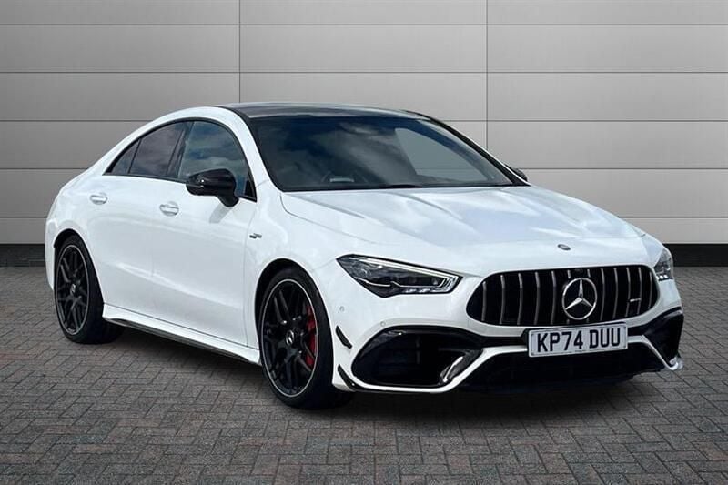 Polar white Used 2024 Mercedes CLA45 AMG Sedan | £53,353 (Fair price) - Image 1/4