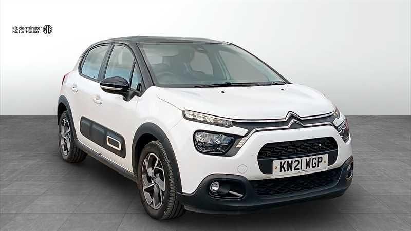 White Used 2021 Citroën C3 PureTech Hatchback | £10,299 (Fair price) - Image 1/4