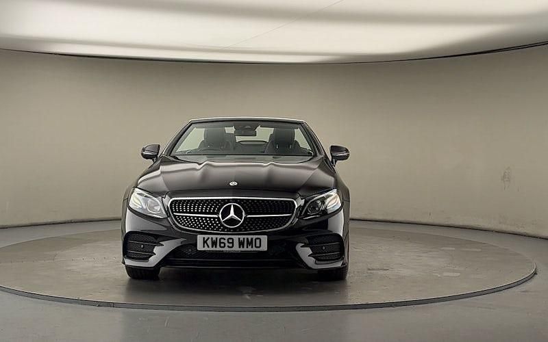 Used Mercedes E400 AMG line 340 HP (250 kW) 2019 Obsidian black Cabriolet