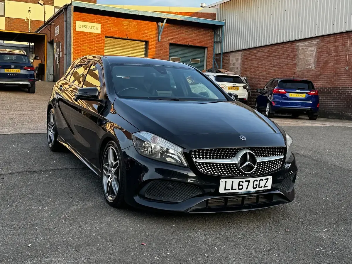 Used Mercedes A160 AMG line 2018 Black Hatchback